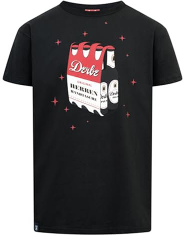 derbe Herrenhandtasche Herren T-Shirt Jet Black 0920