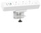 Desk Power Socket with 65W USB C, Haiaoyyds Aluminium Alloy Desktop Power Strip with 3 UK Plugs, 3 USB Ports, Overload Switch, and 1.8M Cable, Power Socket Surge Protection for Office Home, White