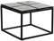 FineBuy Couchtisch Glas Metall 58x58x43,5 cm Sofatisch Schwarz, Design Wohnzimmertisch Quadratisch, Kleiner Kaffeetisch Modern, Beistelltisch Anstelltisch Wohnzimmer