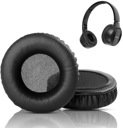 HAIZEEN Cuscinetti compatibili con Pioneer SE-MJ553BT SE MJ553BT Cuffia Cuscinetti di ricambio (Pelle sintetica/Schiuma memoria)