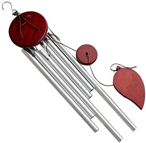 Windspiele Windglocken 6 gestimmte Röhren beruhigende melodische Töne Sympathiegeschenke für Patio-Garten und Outdoor-Wohnkultur