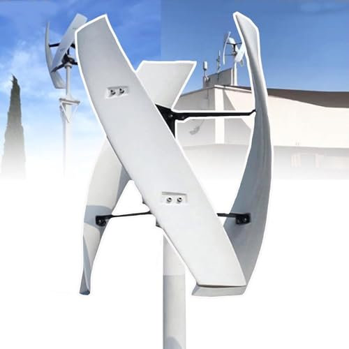 LQQYJSM Aerogenerador Vertical Turbina Eólica Energía Libre Levitacion Magnetica Generador Viento Instalacion Eolica Domestica 5000w Molino Viento Vertical Bajas Revoluciones con Controlador,12V