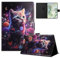 Mldjomid Funda Tableta para Samsung Galaxy Tab S2 9.7 (SM-T810 / T815) 2015 PU Flip Protectora Carcasa con Función de Soporte para Samsung Galaxy Tab S2 9.7 Funda Cover, Flores de Gato