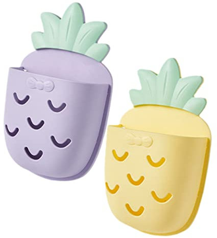 BUGUUYO 2 Stück Wand Aufbewahrungskörbe Zum Aufhängen Intelligente Automatische Elektrische Regale Wandhalter Zahnbürstenhalter Schwammhalter Besteckablage Zahnpasta Spülbecken