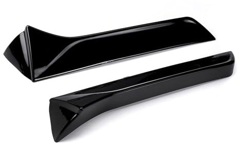 Für Seat Für Leon 5F FR Mk3 MK3.5 5-Türer Heckspoiler Seitenkante Heckspoilerlippe Kofferraumfenster Spoilerlippe Autofensterverkleidung Spoilerlippe(Glänzend schwarz)