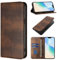 xinyunew Funda para OPPO Realme C33,PU Cuero Flip Carcasa Fundas Móvil de Tapa Libro con Cierre Magnético,Tarjetero y Suporte,Capa Plegable Cartera,Flip Cover Case (Marrón)