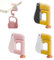 KASESSS 3 Pcs Bag Holder, Bag Hooks for Table, Handbag Hook Holder, Cartoon Duck Pattern Handbag Hooks for Tables, Staple Free Portable Bag Holder for Table Desks Work Restaurants, Non-Slip Foldable