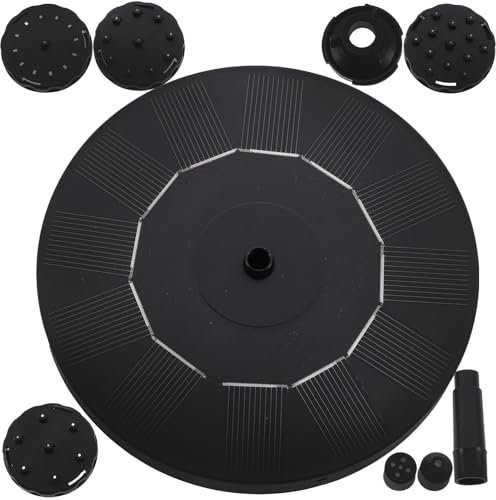 ibasenice Solarbrunnen Gartenbrunnen Schwimmender Wasserbrunnen Mit Solarpanel Für Teich Pool Vogelbad Ohne Strom Automatic Start Brunnenpumpe