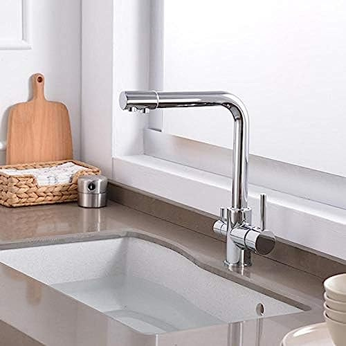 Küchenwasserreiniger Wasserhahn Mit Gefiltertem Wasser Doppelausguss Küche Kippen Tap Bronze Waschbecken Mixer