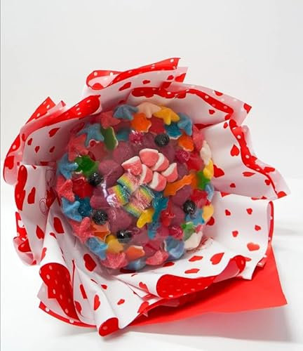 Chalando Candy Bouquet con Caramelle Gommose, Bouquet Dolciario Scenografico per Regali Originali, Feste di Compleanno, Eventi e Anniversari, Idea Creativa per Sorprendere con Gusto (Caramelle)