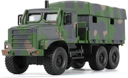 NUOTIE 1/64 Tactical Truck Model MTVR MK23 Medium Vehicle (Camouflage Green) | Corredo del modello del metallo pressofuso dell'automobile corazzata del camion militare per la raccolta o il regalo
