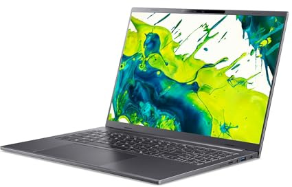 Acer Aspire 16 AI A16-61M・180°-Scharnierdesign・AMD Ryzen AI 5 340/2 GHz・Win 11 Home・Radeon 840M・16 GB RAM・512 GB SSD NVMe・QLC・40.6 cm (16) (NX.JP0EG.006)