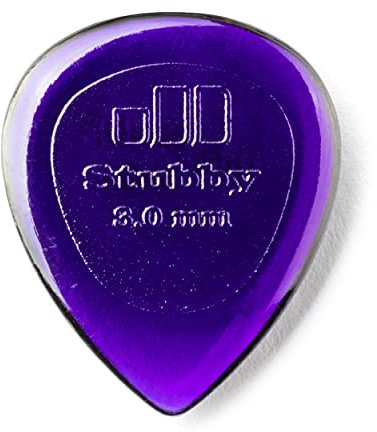 JIM DUNLOP Plektrum Stubby Jazz 3,00mm 6 Stück