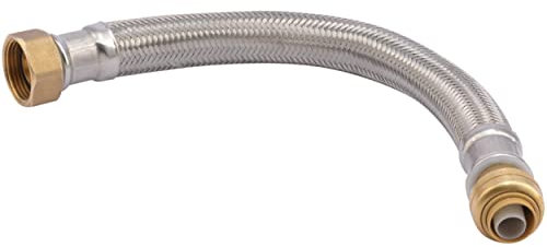 Sharkbite u3068flex12lf Flexible Anschlüsse Durchlauferhitzer, 1/2 von 3/4-Zoll von 12 Zoll Länge