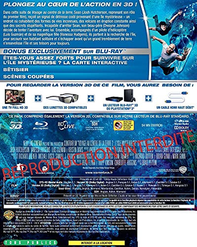 Voyage au centre de la terre 2 : l'ile mystèrieuse [Blu-ray] [FR Import]