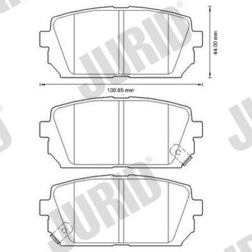 Jurid 572613J Brake Pad Set, disc brake