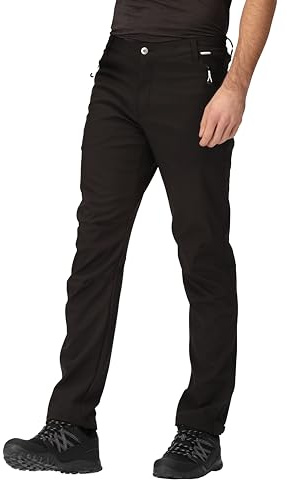 Regatta Herren Geo Softshell II Hose, Black,