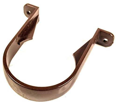 FLOPLAST 68 mm rund Rohrclip Regenrinne - Braun