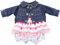 Götz 3402659 Babykombi Vacanze - Puppenbekleidung Gr. S - 3-teiliges Bekleidungs- und Zubehörset für Babypuppen von 30 - 33 cm