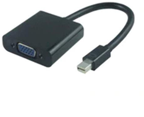 Microconnect - Mini displayport-vga Mini displayport vga (d-Sub) Negro - adaptadores de Cable de vídeo (Mini displayport, vga (d-Sub), Masculino, Femenino, Negro)