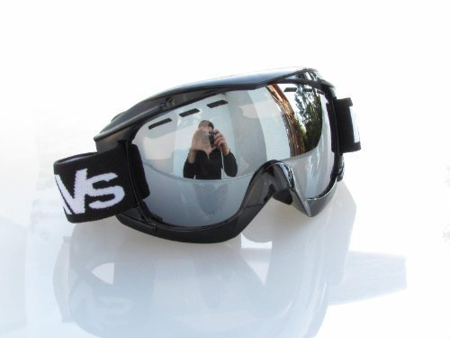 Ravs SKi SNOWBOARDBRILLE SNOWBOARD GOGGLE STRONG Silver MIRROR
