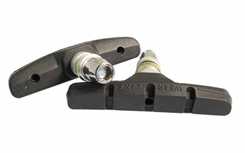 Ashima V-Brake One Piece Shoe/Pad Black 70Mm Rim Brake Pads