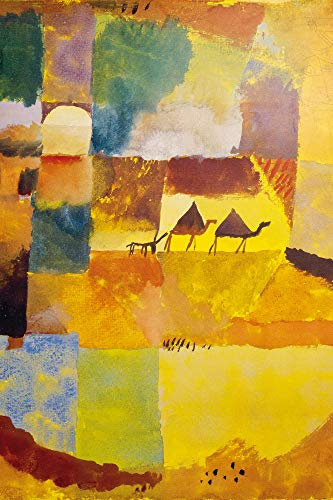 1art1 Paul Klee Poster Zwei Kamele Und EIN Esel, 1919 Kunstdruck Bild 180x120 cm