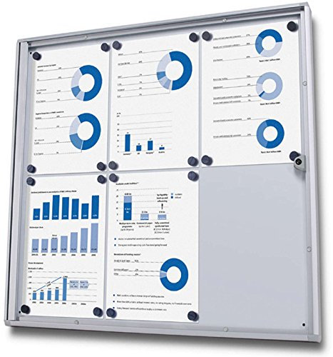 kaufdeinschild 2 x A4 (440 x 310mm) Schaukasten Rio Plakatschaukasten abschließbar Infokasten mit Acrylscheibe