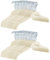 Amazon Basics Kleiderbügel für Hemd/Kleid, mit Samt überzogen, 100er-Pack, Elfenbein
