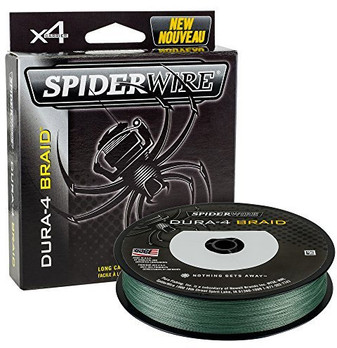 SPIDERWIRE dura-4 filo intrecciato 150M VERDE MUSCHIO tutte le misure luccio pesca carpa 4 trecciato - verde muschio, 0.40mm
