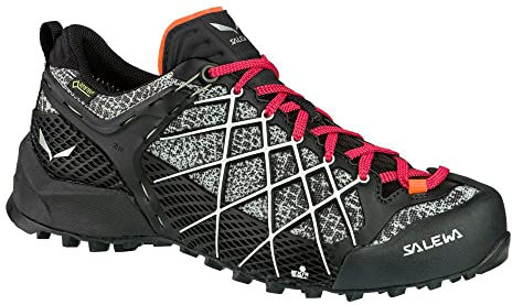 Salewa Wildfire Gore-Tex Scarpe da Avvicinamento da Donna, Nero, 7