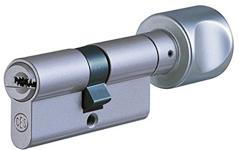 CES RHM Knaufzylinder 40/60K | Türzylinder Schließzylinder Profilzylinder mit Knauf | hoher technischen Kopierschutz und Anbohrschutz | Patentschutz bis 2031 | 3 Schlüssel | Sicherungskarte