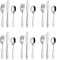 Exzact Couverts enfant en inox 18 Pièces: 6 x Fourchettes, 6 x Couteaux, 6 x Cuillères (Chien-Chat-Lapin)