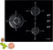 UNIVERSALBLUE Placa de Gas Butano y Natural Negra | Cristal Gas 3 Fuegos | Potencia 6200 W | Cristal Templado | Encendido eléctrico | Sistema de Seguridad FFD | Bajo Consumo