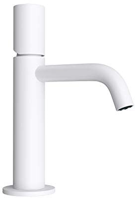Durovin Bathrooms Monobloc Basin Mixer Tap - Bubbler Spout Bathroom Sink Faucet - White