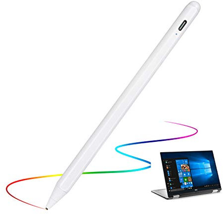 EVACH Stylus Pens for Dell 2 in 1 Laptop, Capacitive High Sensitivity Digital Pencil with 1.5mm Ultra Fine Tip, White