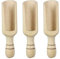 3pcs Cucharada de Madera de Madera Maciza de Cucharadas de Leche en Polvo de té Especias Harina de Miel Sal de baño de cucharas de café