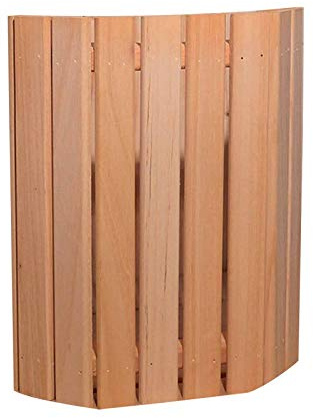 SUCHUANGUANG Sauna Lampenschirm,Made of Wood + Semi-Circular Practical Sauna Room Lampshade Wooden chimney