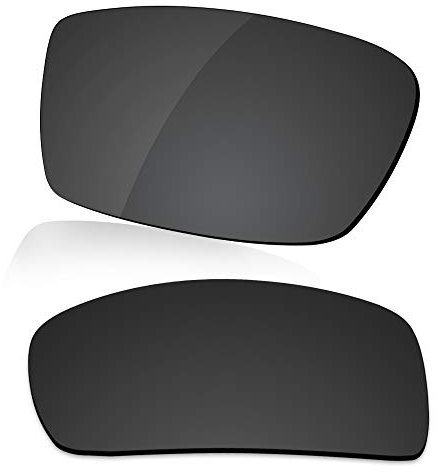 LenzReborn Polarized Lens Replacement for Oakley Gascan OO9014 Sunglass - Dark Black - Polarized