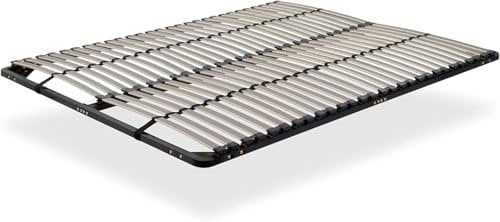 i-flair Lattenrost 200x200 cm, Lattenrahmen Ortho aus stabilem Metall – für alle Betten und Matratzen geeignet