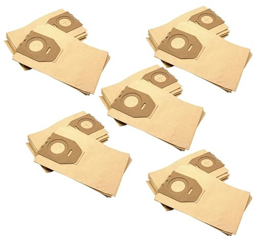 vhbw 50x Bolsa aspiradora compatible con Philips 6939 Oslo, Azur, Furore, Classique TCX 400-999, FC 6938 aspiradora - papel, 29 cm x 17,5 cm