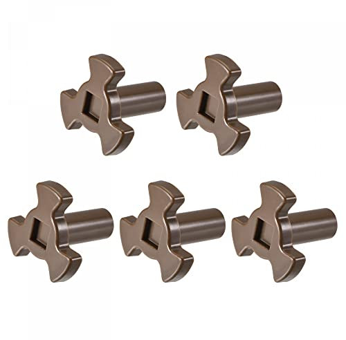 sourcing map Microwave Oven Turntable Roller Support Coupler Shaft Replacement 6mm x 8mm 5 Pcs
