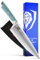 DALSTRONG Chef Knife - 8 inch - Gladiator Series - Forged High Carbon German Steel - Razor Sharp Kitchen Knife - Full Tang - Teal Handle - Sheath Included - NSF Certified