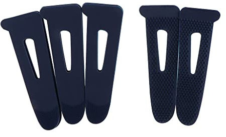 LOVIVER in Plastica Da 8 Pezzi, Polsino, Linguetta, Cucito, Gancio, Guanto, Chiusura, Accessori di Abbigliamento, 8,8x3,1 Cm, Blu, 8.8x3.1cm