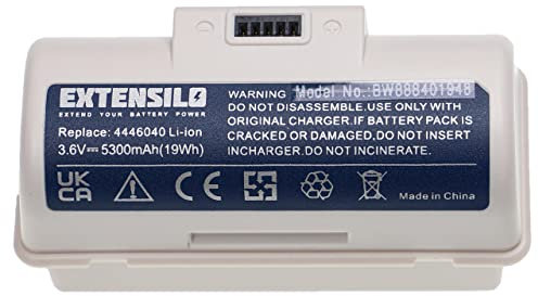 EXTENSILO Akku kompatibel mit iRobot Braava Jet M6134, 245, 244, 250, 241, M6, 240, M6110 Home Cleaner Heimroboter (5300 mAh, 3,6 V, Li-Ion)