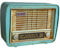 Spardose Radio im Old Look | Metall | Sparbüchse Sparschwein Geldgeschenk Geschenk | 17x23 cm