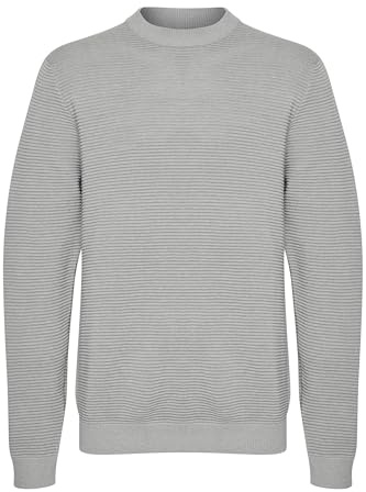 !Solid SDValencia Pullover Herren, L, Light Grey Melange (1541011)