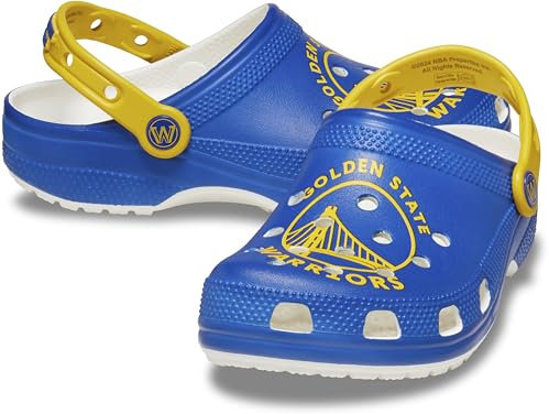 Crocs Zuecos clásicos de la NBA unisex para adultos, Golden State Warriors, 12 Women/10 Men