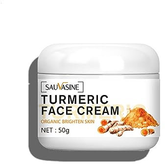 Kurkuma-Gesichtscreme, Anti-Aging-Creme, Gesichtsreparaturcreme, Kurkuma-Gesichtsfeuchtigkeitscreme für dunkle Flecken, Falten, hautreparierende Kurkuma-Creme für stumpfe und trockene Haut, 50 ml