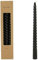 C.H.M.Kerze Twist gedrehte Dinner Kerzen - Schwarz, 25 cm, Unparfümiert, 6 Stück